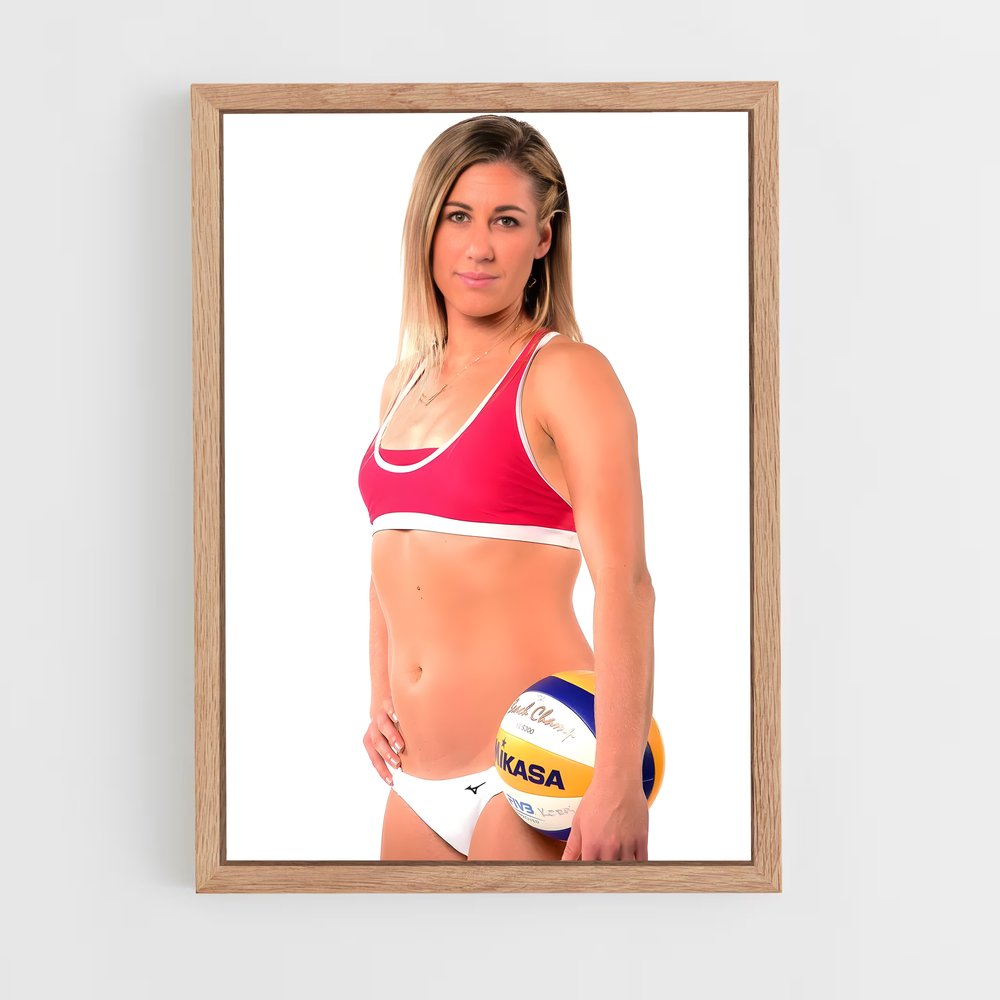 Poster Serve et Sable – affiche Beach-volley (vue 4)